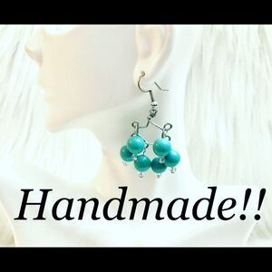 Turquoise Beaded Earrings